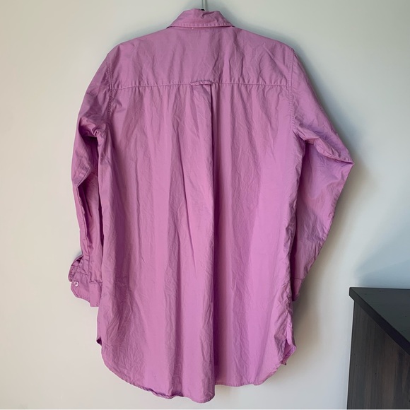 SIZE S AARON AND AMBER PURPLE OVERSIZED SHIRT LONG SLEEVED - Picture 5 of 10